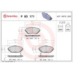BREMBO Bremsklötze VA P 83 171 BREMBO Bremsklötze VA P 83 171