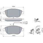 Bosch Bremsbelagsatz 0 986 424 596 Bosch Bremsbelagsatz 0 986 424 596