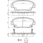 Bosch Bremsbelagsatz 0 986 494 136 Bosch Bremsbelagsatz 0 986 494 136