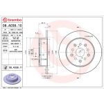 82 482 031 Bremsscheibe HA 08.A038.11 82 482 031 Bremsscheibe HA 08.A038.11
