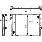 Kühler, Motorkühlung CR 455 000P Kühler, Motorkühlung CR 455 000P