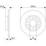 Bosch Bremsscheibe Hinterachse 0 986 479 378 Bosch Bremsscheibe Hinterachse 0 986 479 378