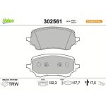 Valeo Bremsbelagsatz 302561 Valeo Bremsbelagsatz 302561