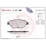 BREMBO Bremsklötze VA P 61 068 BREMBO Bremsklötze VA P 61 068