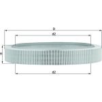 MAHLE Luftfilter LX 58