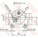 TRW Radbremszylinder BWF282 TRW Radbremszylinder BWF282