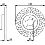 Bosch Bremsscheibe Vorderachse 0 986 479 557 Bosch Bremsscheibe Vorderachse 0 986 479 557