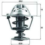 Thermostateinsatz mit Dichtung TX 184 78D Thermostateinsatz mit Dichtung TX 184 78D