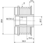 Valeo Lichtmaschinenfreilauf 588012 Valeo Lichtmaschinenfreilauf 588012