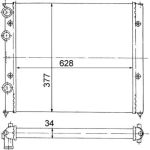 CR 410 000S MAHLE Motorkühler / Wasserkühler CR 410 000S, Schaltgetriebe, Netz 628 x 377 x 34 mm – u. a. für VW Golf III (1H1), VW Passat B3/B4 (3A2, 35I), VW B3/B4 Variant (3A5, 35I) – OE Nummer 1H0121253L - l CR 410 000S MAHLE Motorkühler / Wasserkühler CR 410 000S, Schaltgetriebe, Netz 628 x 377 x 34 mm – u. a. für VW Golf III (1H1), VW Passat B3/B4 (3A2, 35I), VW B3/B4 Variant (3A5, 35I) – OE Nummer 1H0121253L - l