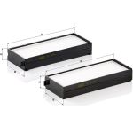 Mann & Hummel Innenraumfilter PKW CU 2542-2 Mann & Hummel Innenraumfilter PKW CU 2542-2