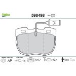 Valeo Bremsbelagsatz 598498 Valeo Bremsbelagsatz 598498