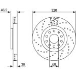 Bosch Bremsscheibe Vorderachse 0 986 479 258 Bosch Bremsscheibe Vorderachse 0 986 479 258