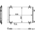 MAHLE Kondensator, Klimaanlage AC 668 000P
