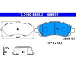 Bremsbelagsatz Subaru P. Impreza/Legacy 1,6-2,2 95-00 13.0460-5895.2 Bremsbelagsatz Subaru P. Impreza/Legacy 1,6-2,2 95-00 13.0460-5895.2