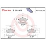 BREMBO Bremsklötze VA P 30 020 BREMBO Bremsklötze VA P 30 020