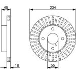 Bosch Bremsscheibe 0 986 479 V65 Bosch Bremsscheibe 0 986 479 V65