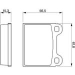Bosch Bremsbelagsatz 0 986 462 282 Bosch Bremsbelagsatz 0 986 462 282