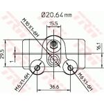 TRW Radbremszylinder BWF251 TRW Radbremszylinder BWF251