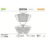 VALEO Bremsbeläge 302704 VALEO Bremsbeläge 302704
