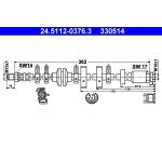 ATE Bremsschlauch 24.5112-0376.3 ATE Bremsschlauch 24.5112-0376.3