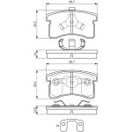 Bosch Bremsbelagsatz 0 986 424 642 Bosch Bremsbelagsatz 0 986 424 642