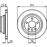 Bosch Bremsscheibe 0 986 479 B72 Bosch Bremsscheibe 0 986 479 B72