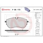 BREMBO Bremsklötze VA P 85 173 BREMBO Bremsklötze VA P 85 173