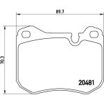 BREMBO Bremsklötze VA P 65 002