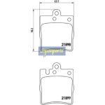 Bremsbelagsatz, Scheibenbremse PP-0504AF Bremsbelagsatz, Scheibenbremse PP-0504AF