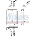 Nissens Heizungskühler PKW 70017 Nissens Heizungskühler PKW 70017