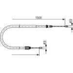 Handbremsseil li 1987477890 Handbremsseil li 1987477890