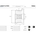 AFP6017(LITENS) AUTOSTARTER Lichtmaschinenfreilauf AFP6017(LITENS) AFP6017(LITENS) AUTOSTARTER Lichtmaschinenfreilauf AFP6017(LITENS)