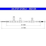 ATE Handbremsseil 24.3727-2126.2 ATE Handbremsseil 24.3727-2126.2