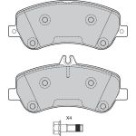 Valeo Bremsbelagsatz 601389 Valeo Bremsbelagsatz 601389