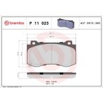 BREMBO Bremsklötze VA P 11 023 BREMBO Bremsklötze VA P 11 023