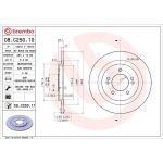 80 482 018 Bremsscheibe HA 08.C250.11 80 482 018 Bremsscheibe HA 08.C250.11