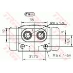TRW Bremsrolle BWD101 TRW Bremsrolle BWD101