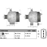 DENSO Generator DAN1008 DENSO Generator DAN1008