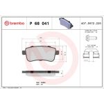 BREMBO Bremsklötze HA P 68 041 BREMBO Bremsklötze HA P 68 041
