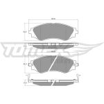 TOMEX brakes Bremsbelagsatz, Scheibenbremse TX 11-80 TOMEX brakes Bremsbelagsatz, Scheibenbremse TX 11-80
