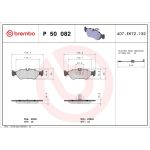 BREMBO Bremsklötze HA P 50 082 BREMBO Bremsklötze HA P 50 082
