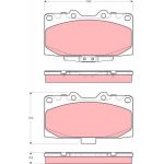 Bremsbelagsatz Subaru P. Impreza 00-/300Zx GDB3307 Bremsbelagsatz Subaru P. Impreza 00-/300Zx GDB3307