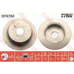 82 482 164 Bremsscheibe HA DF6760 82 482 164 Bremsscheibe HA DF6760