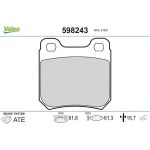 Valeo Bremsbelagsatz 598243 Valeo Bremsbelagsatz 598243