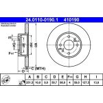 Bremsscheibe Fiat T. Bravo/Croma/Linea/Stilo 85 24.0110-0190.1 Bremsscheibe Fiat T. Bravo/Croma/Linea/Stilo 85 24.0110-0190.1