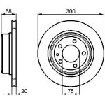 Bosch Bremsscheibe Hinterachse 0 986 478 320 Bosch Bremsscheibe Hinterachse 0 986 478 320