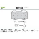 VALEO Bremsbeläge 598659 VALEO Bremsbeläge 598659