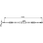 Handbremsseil 1987482832 Handbremsseil 1987482832