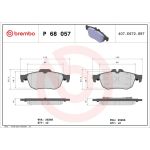 BREMBO Bremsklötze HA P 68 057 BREMBO Bremsklötze HA P 68 057